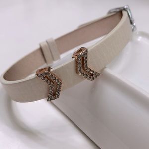 KEEP Collective Rose Gold Pave Chevron Charms (set of 2)